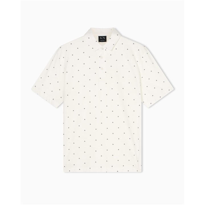 Armani Exchange Men's White Polo Shirt in Size L, Sports Direct