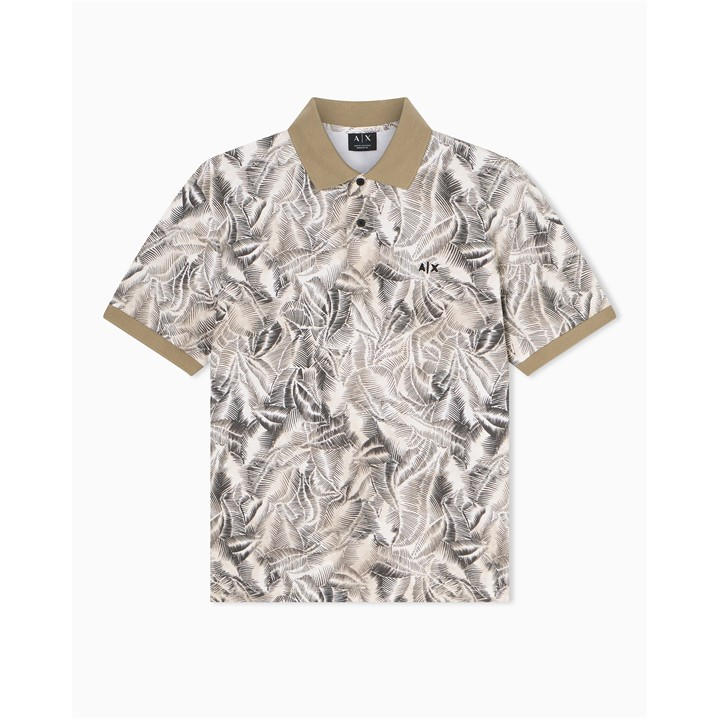 Armani Exchange Men's Beige Polo Shirt in Size L, Sports Direct