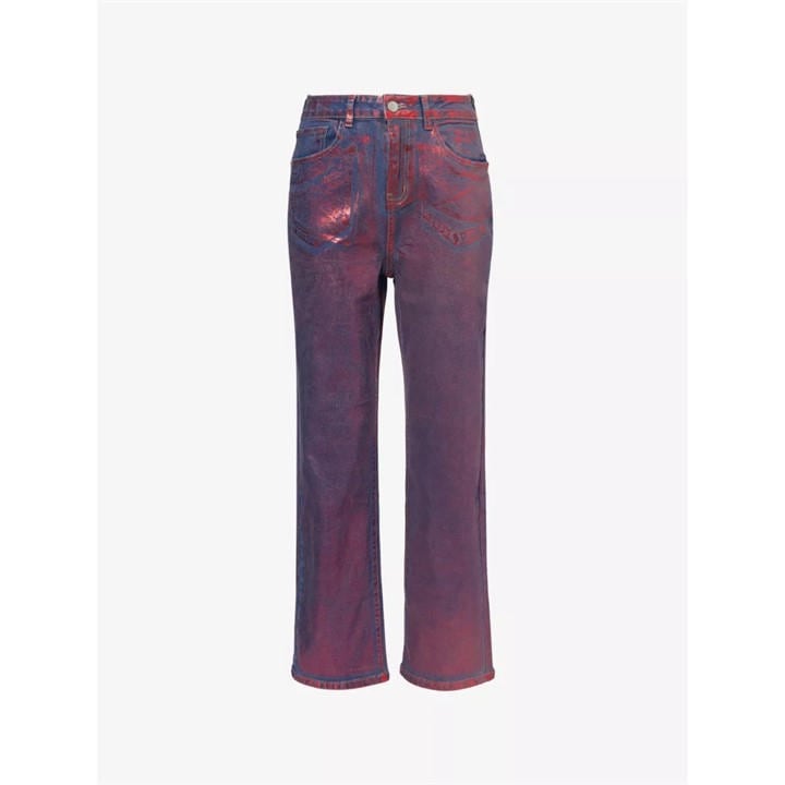 Amylynn Women's Red Lupe Ct Trainer Straight Leg Trousers in Size 8, Sports Direct