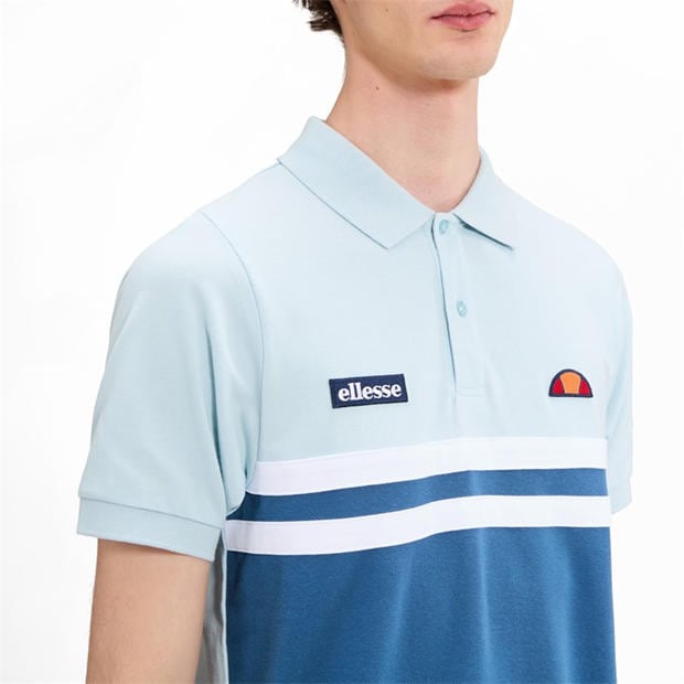 Blue/Light Blue - Ellesse - Men's Short Sleeve Polo Shirt
