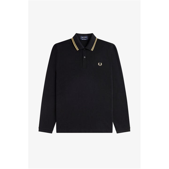 Fred Perry Men's Black Mie Tip Short Sleeve Polo Shirt in Size 2XL, Sports Direct