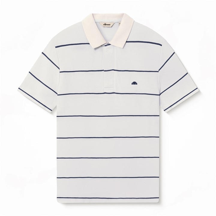 Ellesse Men' White Short Sleeve Polo Shirt in Size S, Sports Direct