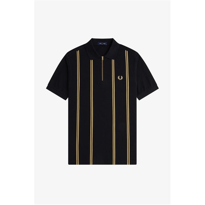 Fred Perry Men's Black Short Sleeve Polo Shirt in Size L, Sports Direct