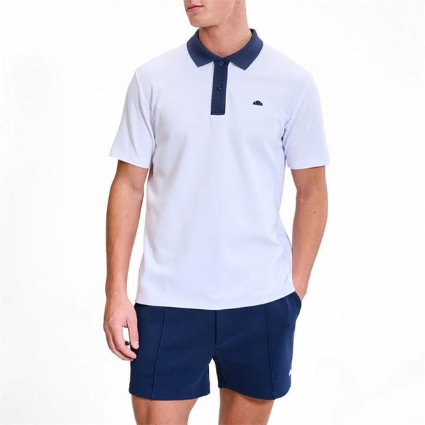 White - Ellesse - Men's Short Sleeve Polo Shirt