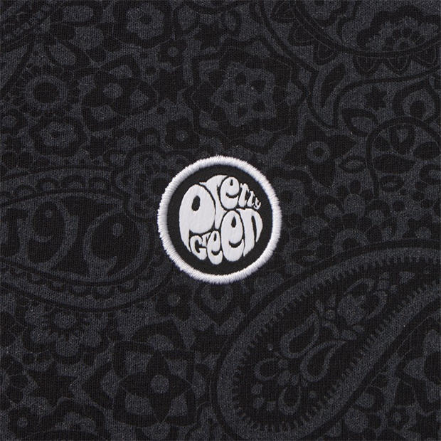 Black - Pretty Green - AOP Polo Mens