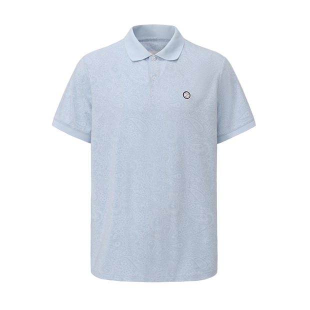 Navy - Pretty Green - AOP Polo Mens