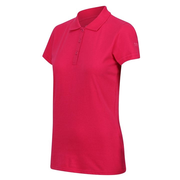 Regatta Women's Pink Sinto Short Sleeve Polo Shirt in Size 10, Sports Direct