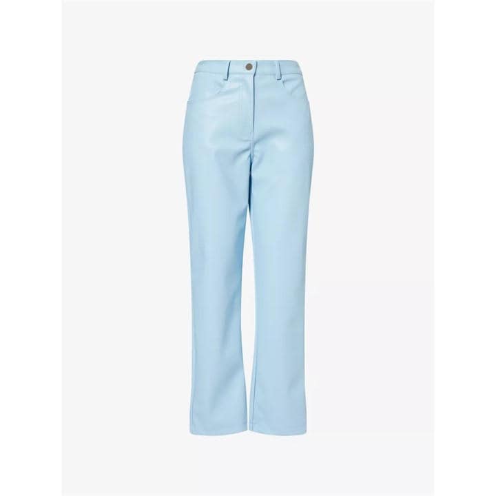 Amylynn Women's Blue Straight Leg Trousers in Size 8, Sports Direct
