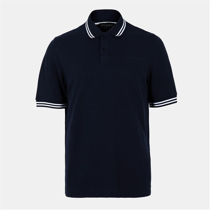 Ted Baker Men' Blue Tailored Fit Short Sleeve Polo Shirt in Size S, Sports Direct