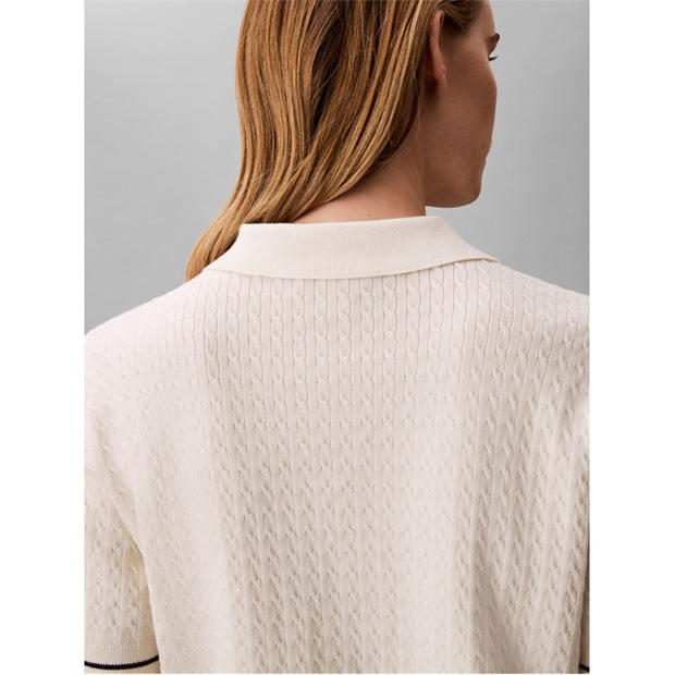 Tofu - Calvin Klein Jeans - Women's Short Sleeve Polo Shirt