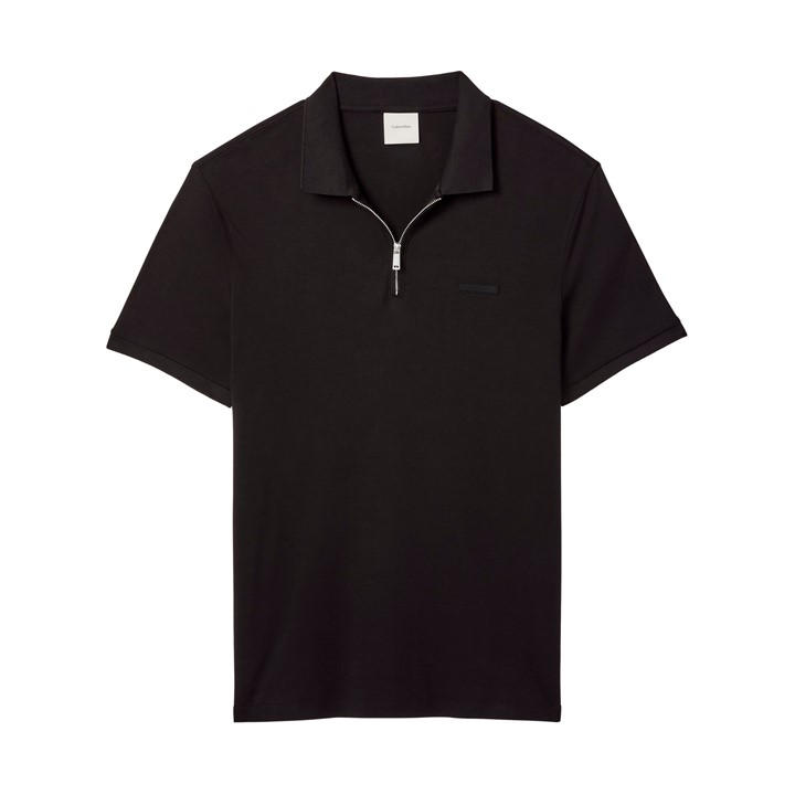 Calvin Klein Men' Black Short Sleeve Polo Shirt in Size S, Sports Direct