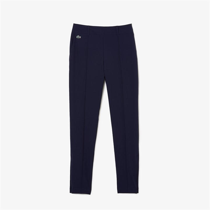 Lacoste Women's Blue Straight Leg Trousers in Size 14, Sports Direct