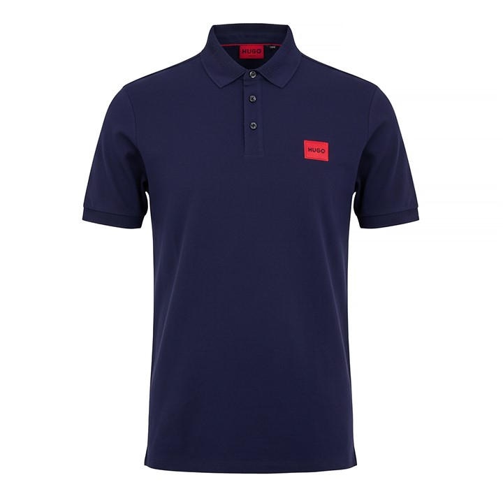Hugo Men's Blue Dereso222 Short Sleeve Polo Shirt in Size L, Sports Direct