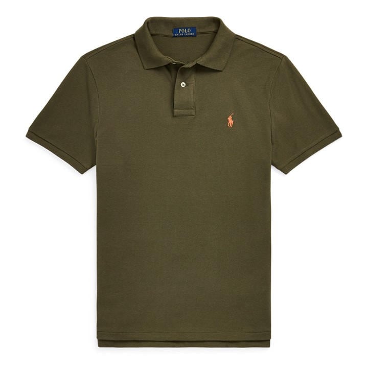 Polo Ralph Lauren Men's Green Custom Slim Short Sleeve Shirt in Size 2XL, Sports Direct