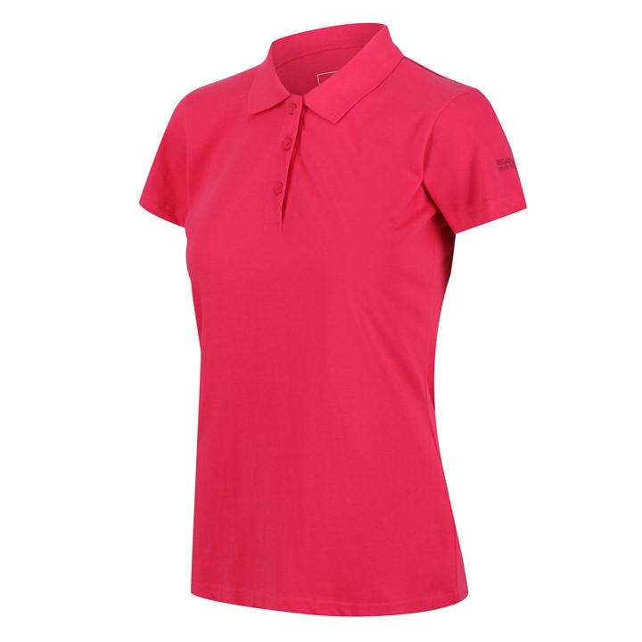 Regatta Women's Pink Sinto Short Sleeve Polo Shirt in Size 16, Sports Direct