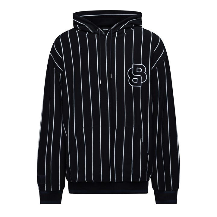 Boss Men's Blue Sullivan Over The Head Hoodie in Size M, Sports Direct