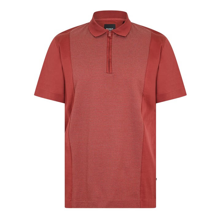 Boss Men' Brown Paras Short Sleeve Polo Shirt in Size S, Sports Direct