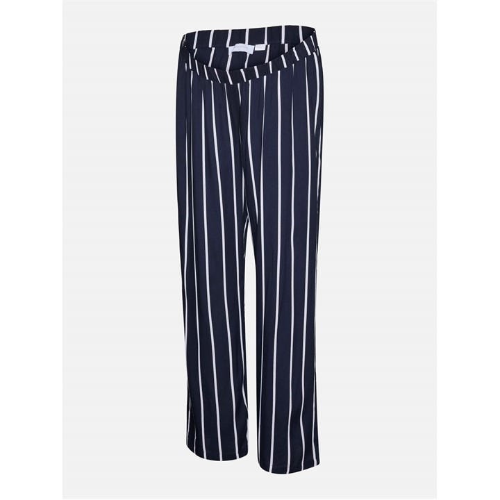 Mamalicious Women's Blue Mama Straight Leg Trouser in Size 10, Sports Direct