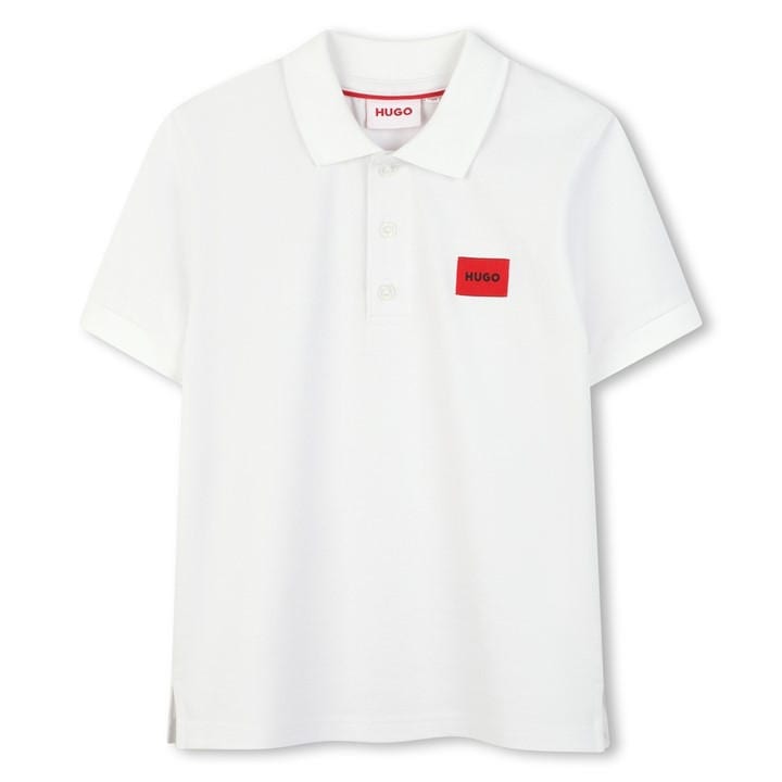 Hugo Boys White Kids' Short Sleeve Polo Shirt in Size 5 - 6 Years, Sports Direct