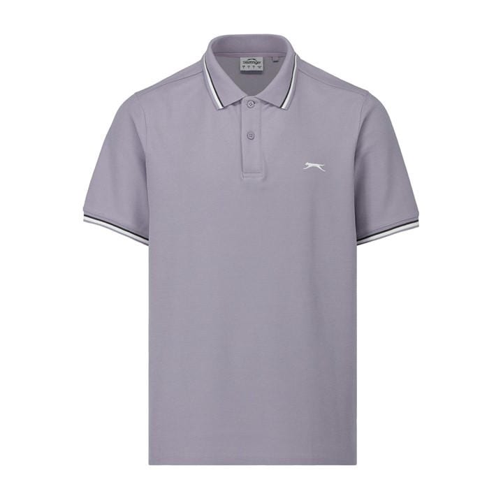 Slazenger Men's Purple Tipped Polo Shirt in Size L, Sports Direct