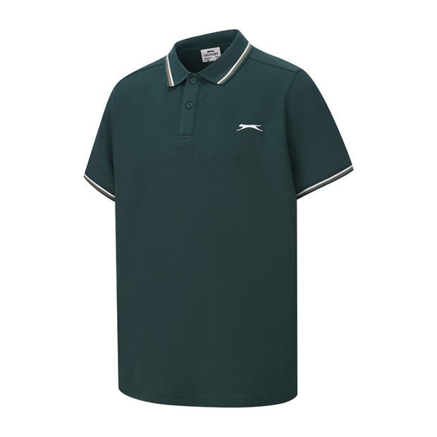 Light Green - Slazenger - Tipped Polo Shirt Mens