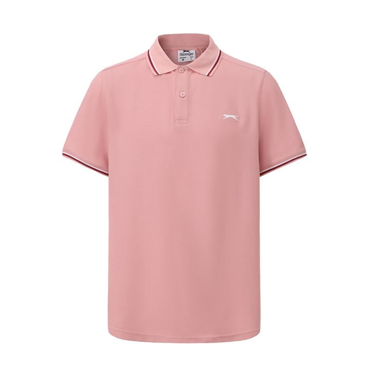 Slazenger Men's Pink Tipped Polo Shirt in Size XL, Sports Direct