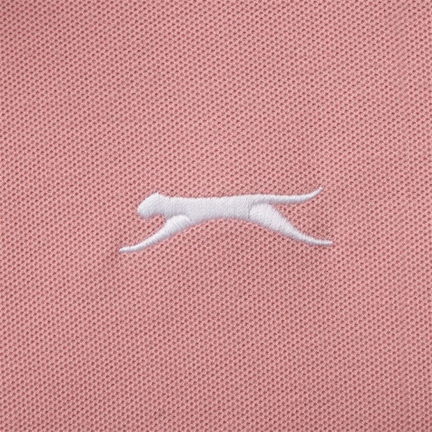 Pink - Slazenger - Tipped Polo Shirt Mens