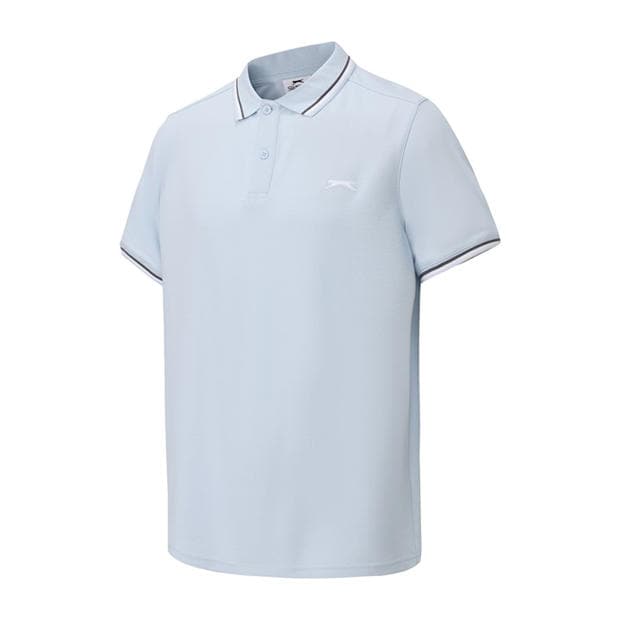 Light Blue - Slazenger - Tipped Polo Shirt Mens