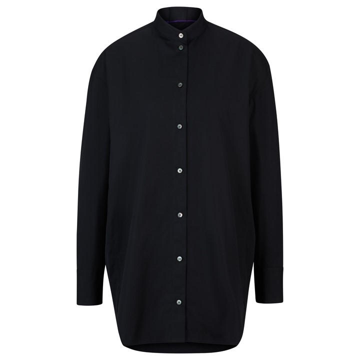 Boss Women's Black Boltera Long Sleeve Long Blouse in Size 12, Sports Direct