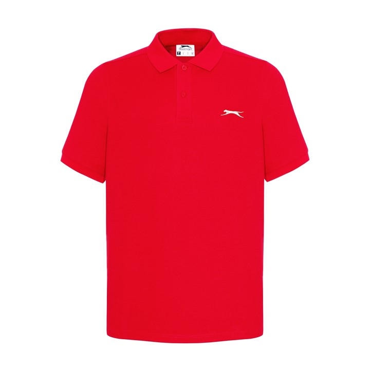 Slazenger Men' Red Plain Polo Shirt in Size S, Sports Direct