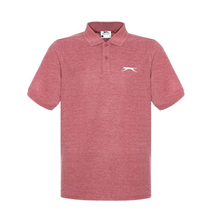 Slazenger Men' Red Plain Polo Shirt in Size S, Sports Direct