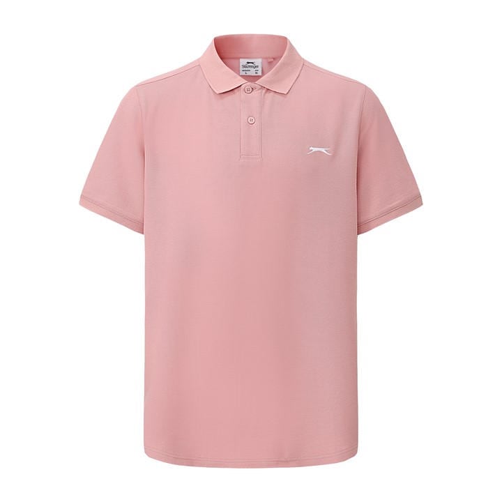 Slazenger Men's Pink Plain Polo Shirt in Size L, Sports Direct
