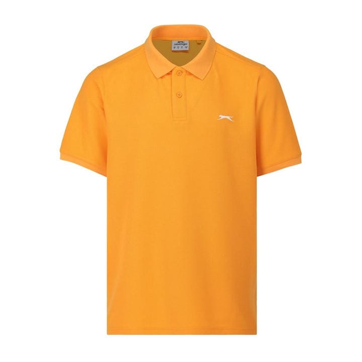 Slazenger Men' Orange Plain Polo Shirt in Size S, Sports Direct