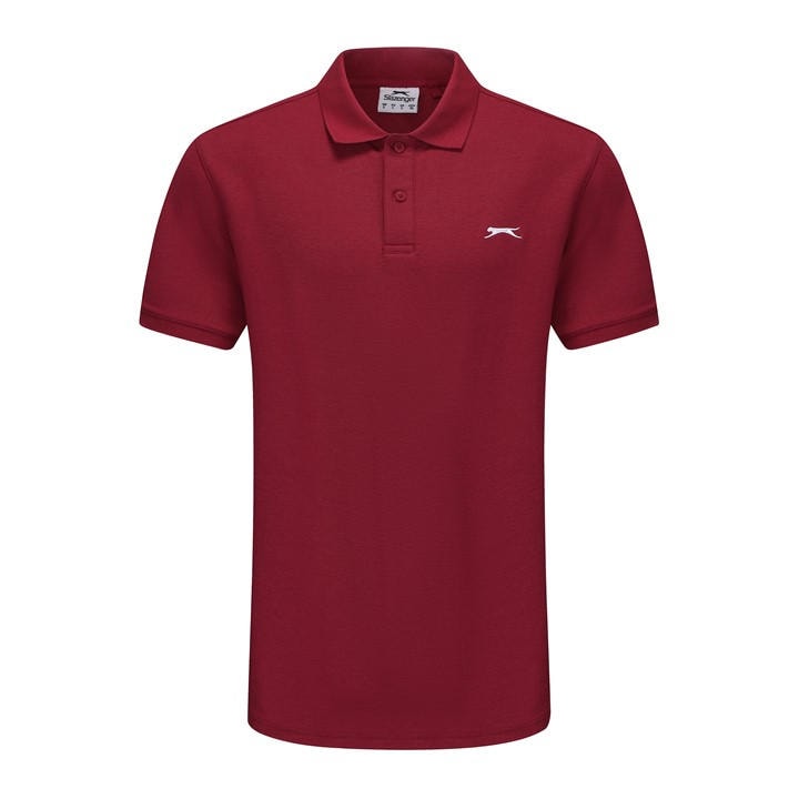 Slazenger Men's Purple Plain Polo Shirt in Size L, Sports Direct