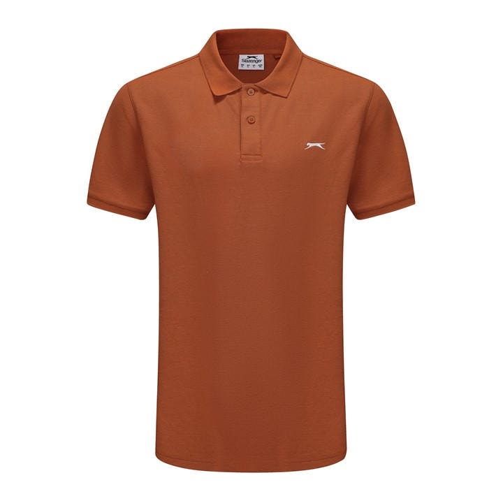Slazenger Men's Brown Plain Polo Shirt in Size 2XL, Sports Direct