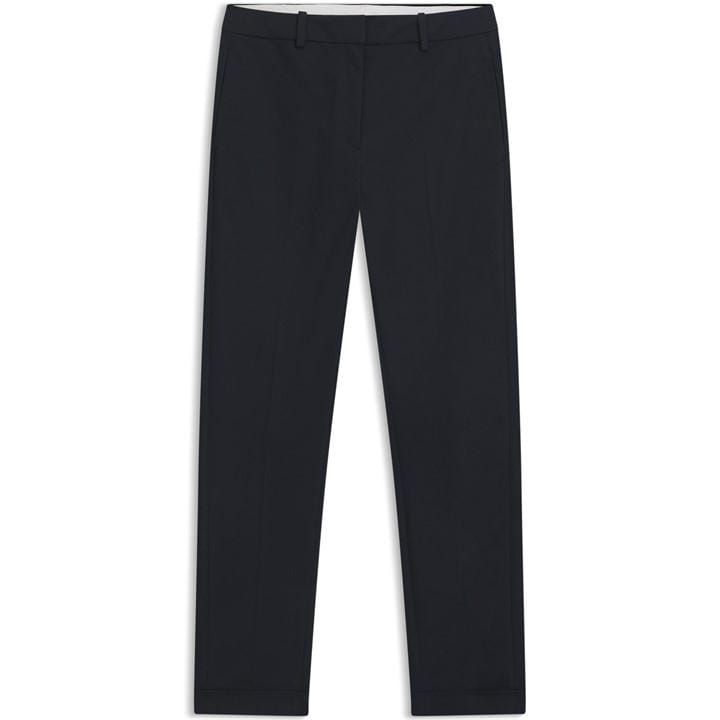 Boss Women's Blue Tachinoa Straight Leg Trousers in Size 18, Sports Direct