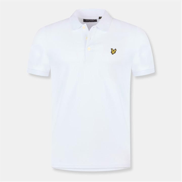 Lyle And Scott Men's White Basic Short Sleeve Polo Shirt in Size XL, Sports Direct