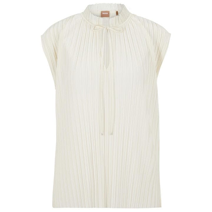 Boss Women's White Emalla Short Sleeve Polo Shirt in Size 14, Sports Direct
