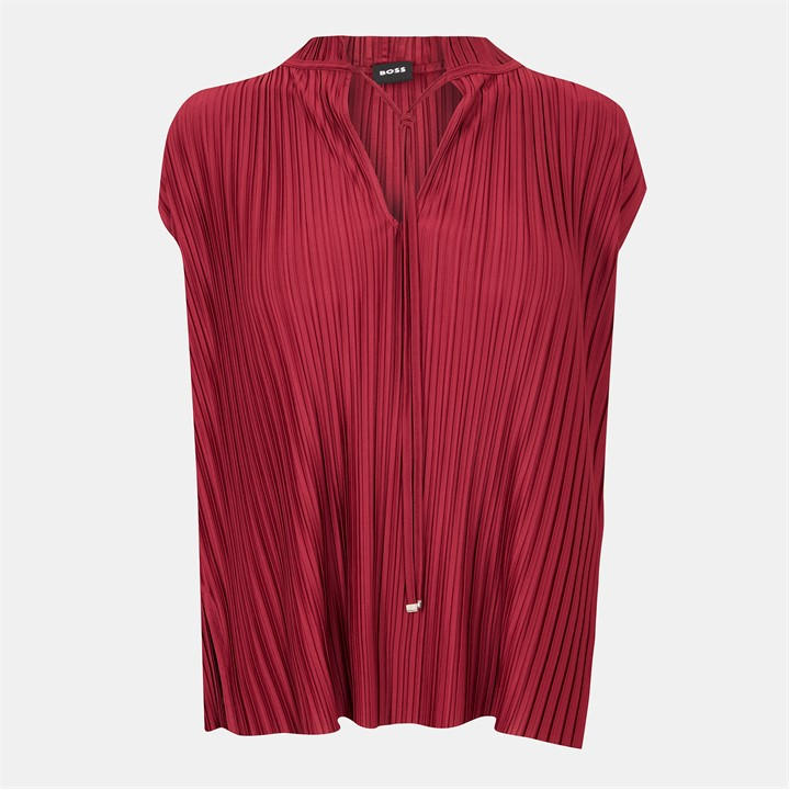 Boss Women's Red Emalla Short Sleeve Polo Shirt in Size 12, Sports Direct