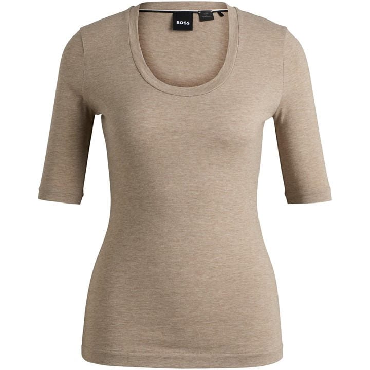 Boss Women's Grey Effilie2 Short Sleeve Polo Shirt in Size 16, Sports Direct