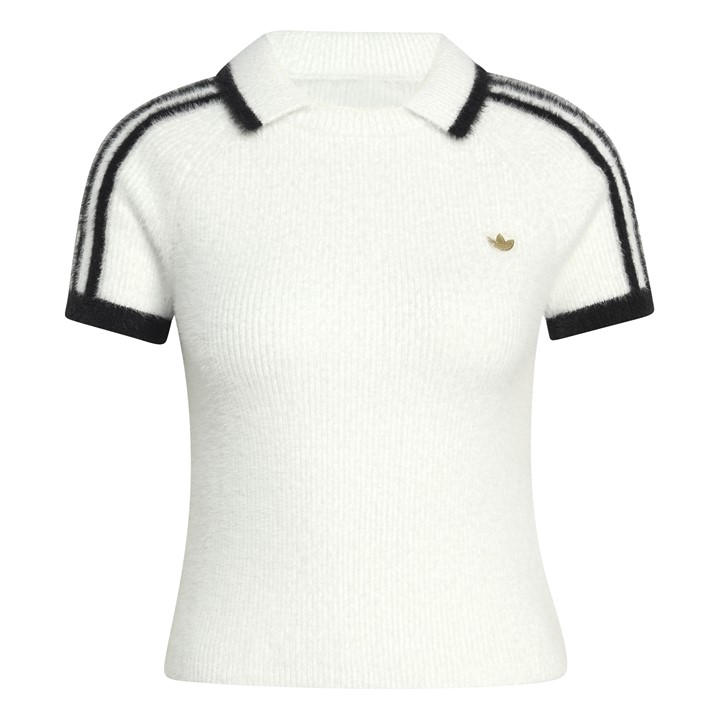 Adidas Originals Women's White Short Sleeve Polo Shirt in Size 12, Sports Direct