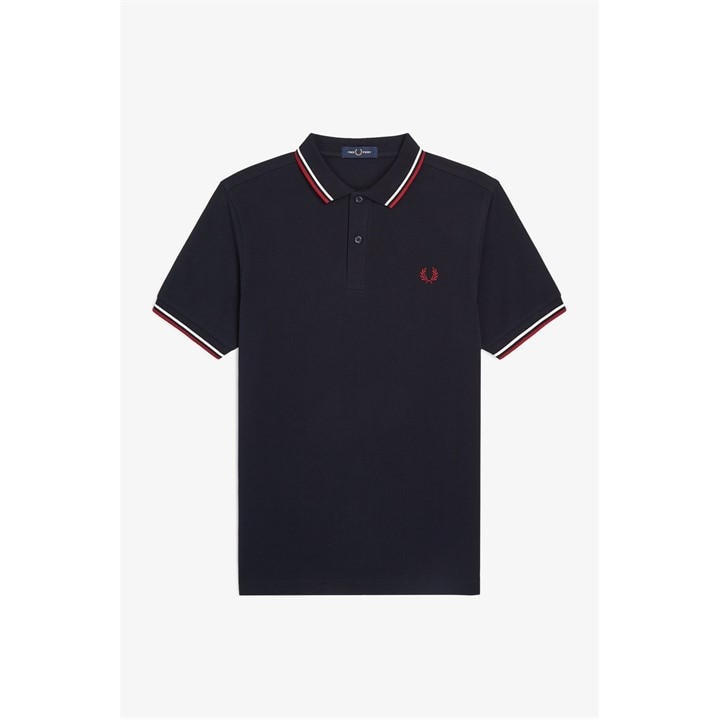Fred Perry Men's Blue Short Sleeve Twin Tipped Polo Shirt in Size 3XL, Sports Direct