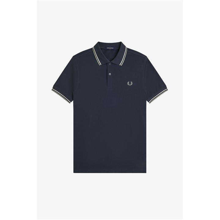 Fred Perry Men's Blue Short Sleeve Twin Tipped Polo Shirt in Size M, Sports Direct