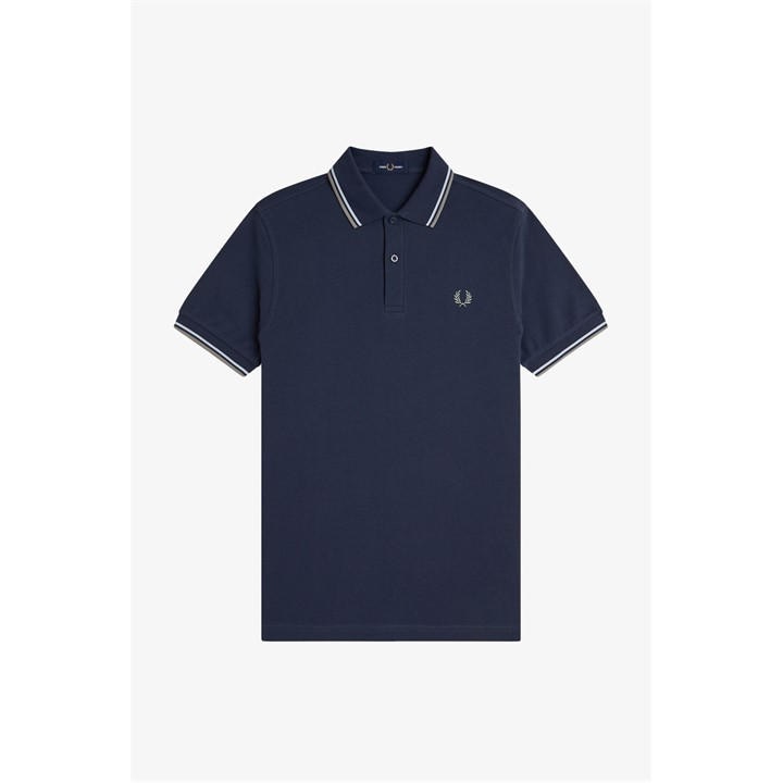 Fred Perry Men's Blue Short Sleeve Twin Tipped Polo Shirt in Size 2XL, Sports Direct