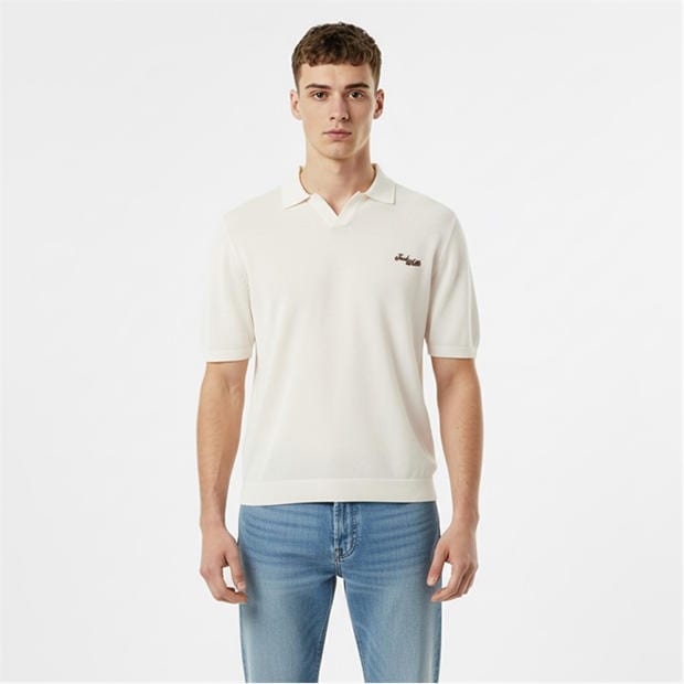 Beige - Jack Wills - Men's Short Sleeve Polo Shirt