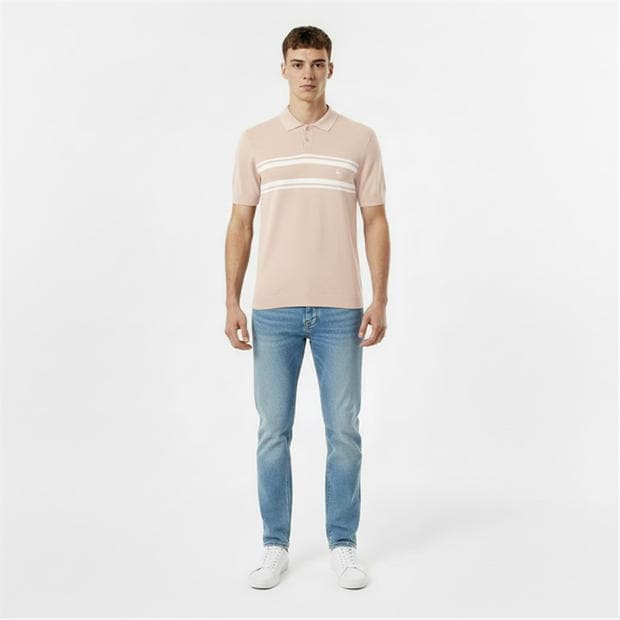 Beige - Jack Wills - Men's Short Sleeve Polo Shirt