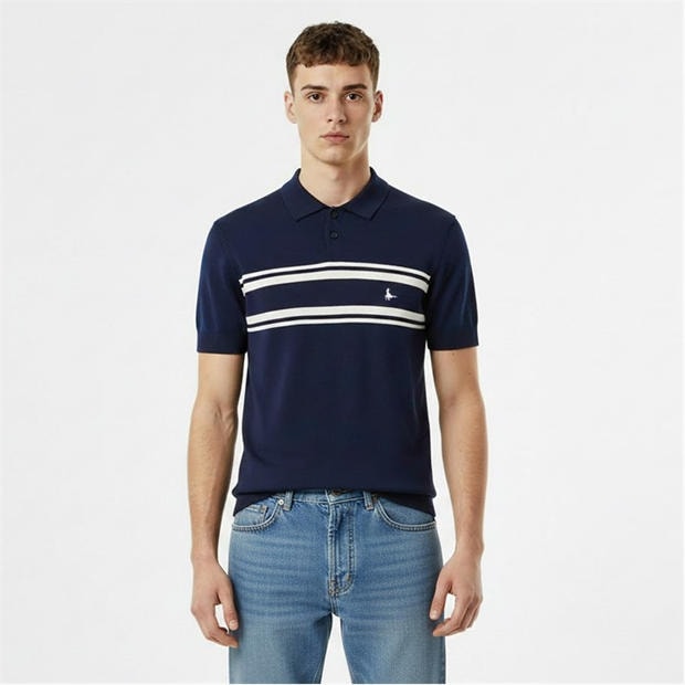 Navy - Jack Wills - Men's Short Sleeve Polo Shirt