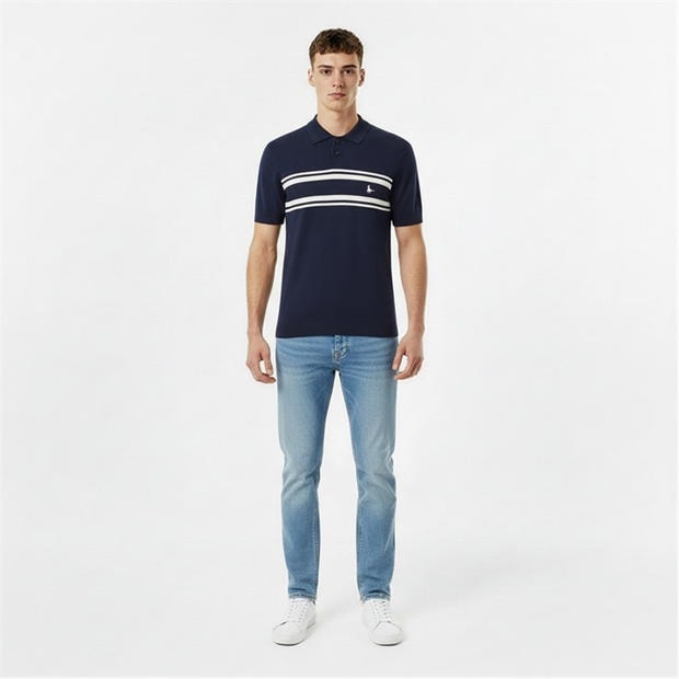 Navy - Jack Wills - Men's Short Sleeve Polo Shirt