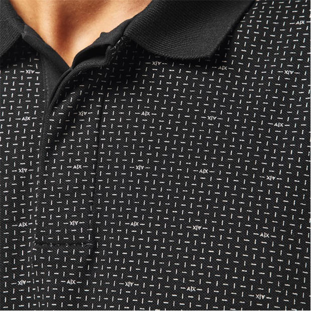 Black - Armani Exchange - Men's Short Sleeve Polo Shirt