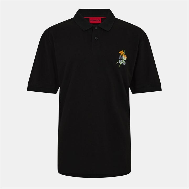 Hugo Men's Black Diblospol Short Sleeve Polo Shirt in Size L, Sports Direct